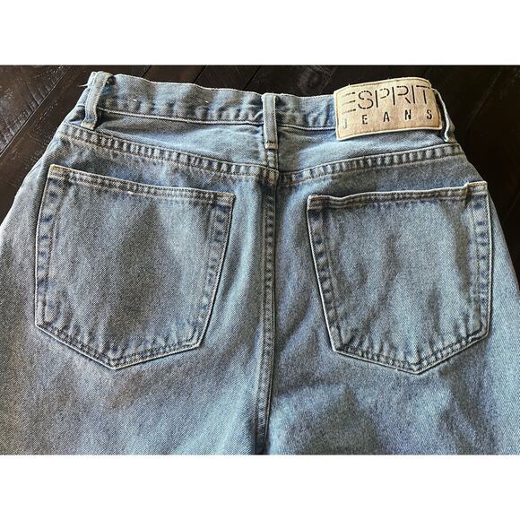 Vintage Esprit Jeans High Waist Light Wash 90’s Y2K Size 11/12 12 Tapered Leg - Picture 9 of 15